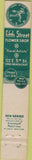 Matchbook Cover - Fifth Street Flower Shop Long Beach CA 10 Strike