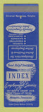 Matchbook Cover - Index Employment Service Memphis TN SAMPLE