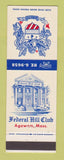 Matchbook Cover - Federal Hill Club Agawam MA