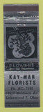 Matchbook Cover - Kay Mar Flowers Lakewood OH