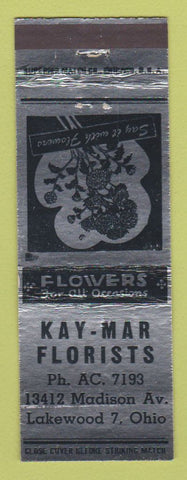 Matchbook Cover - Kay Mar Flowers Lakewood OH