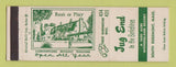 Matchbook Cover - Jug End South Egremont MA