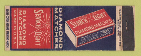 Matchbook Cover - Diamond Search Light Matches WEAR