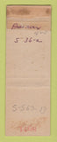 Matchbook Cover - US Navy USS Stringham WORN