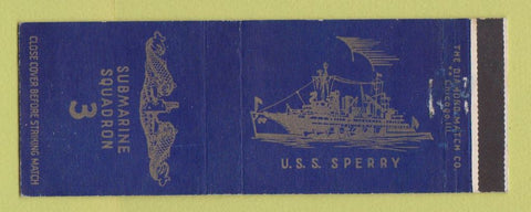 Matchbook Cover - USS Sperry Navy Sub Squadron