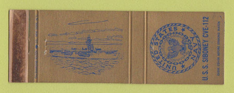 Matchbook Cover - USS Siboney CVE 112 WEAR