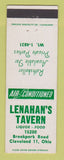 Matchbook Cover - Lenahan's Tavern Cleveland OH