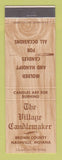 Matchbook Cover - The Village Candlemaker Nashville IN