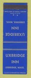 Matchbook Cover - Uxbridge Inn MA