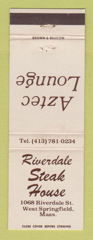 Matchbook Cover - Riverdale Steak House West Springfield MA