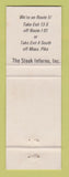 Matchbook Cover - Riverdale Steak House West Springfield MA