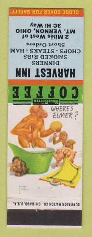 Matchbook Cover - Harvest Inn Mount Vernon OH