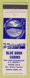 Matchbook Cover - Blue Door Cabins North Hero VT