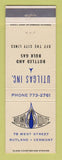 Matchbook Cover - Rutland Utility Gas propane Rutland VT