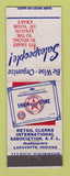 Matchbook Cover - Retail Clerks Union Lafayette LA
