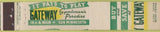 Matchbook Cover - Gateway Sportsman's Paradise guns fishing baseball 10 Strike