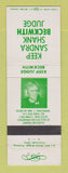 Matchbook Cover - Sandra Shank Beckwith Judge Election Cincinnati OH