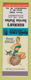 Matchbook Cover - Hickman's oil gas Gassaway WV pinup SAMPLE