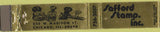 Matchbook Cover - Safford Stamp Chicago IL rubber stamps 10 Strike