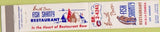 Matchbook Cover - Fish Shanty Restaurant Los Angeles CA 10 Strike