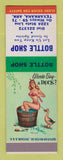 Matchbook Cover - Bottle Shop Liquor Texarkana AR pinup SAMPLE