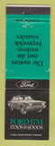 Matchbook Cover - Ford 17M South Africa WEAR