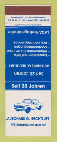 Matchbook Cover - Autohaus Bechluft Germany