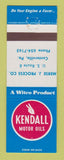 Matchbook Cover - Kendall oil gas Merse Centreville PA