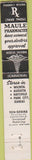 Matchbook Cover - Maule Drugs Wichita Park City Haysville KS 10 Strike