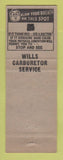 Matchbook Cover - Will Carburetor Service Battle Creek MI