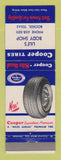 Matchbook Cover - Cooper Tires Lile's Booker TX