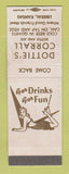 Matchbook Cover - Dottie's Corrall Liberal KS girlie WEAR