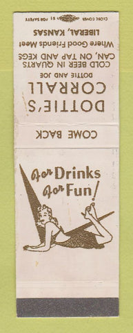 Matchbook Cover - Dottie's Corrall Liberal KS girlie WEAR