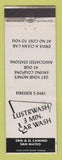 Matchbook Cover - Lustrwash Car Wash San Mateo CA WEAR