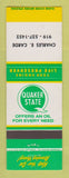 Matchbook Cover - Quaker State Oil gas Charles Carde