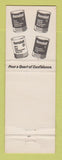 Matchbook Cover - Kendall oil gas Leach Joliet IL