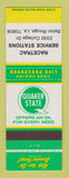 Matchbook Cover - Quaker State oil gas Racetrac Baton Rouge LA