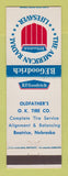 Matchbook Cover - BF Goodrich Tires Oldfather's Beatrice NE