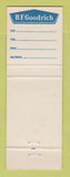 Matchbook Cover - BF Goodrich Tires Oldfather's Beatrice NE