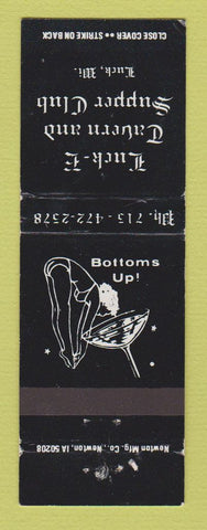 Matchbook Cover - Luck E Tavern Supper Club Luck WI girlie WEAR