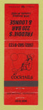 Matchbook Cover - Freddie's 220 Bar Lounge Louisville KY