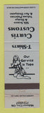 Matchbook Cover - Curtis Customs Printers girlie Midwest City OK WEAR