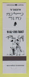 Matchbook Cover - Oak View Country Club Aledo IL girlie