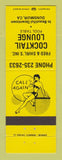 Matchbook Cover - Fred & Shirl's Cocktail Lounge billiards girlie Dunsmuir CA