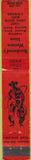 Matchbook Cover - Beechwood's Western Long Beach CA cowboy 10 Strike