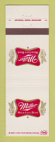 Matchbook Cover - Miller High Life Beer