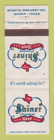 Matchbook Cover - Shiner Beer Shiner TX WORN