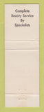 Matchbook Cover - Diorr Hair Salon Brooklyn NY girlie WEAR
