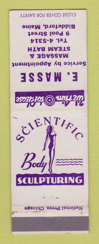 Matchbook Cover - E Masse Massage Steam Bath Biddeford ME girlie