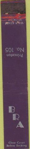 Matchbook Cover - BRA Princeton no 105 10 Strike